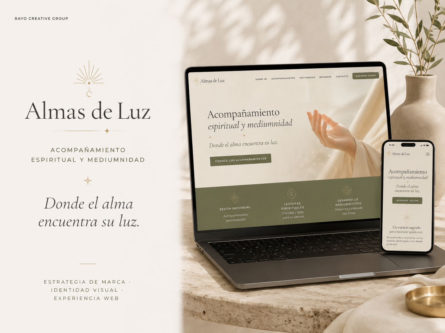 Pieza editorial del proyecto Almas de Luz